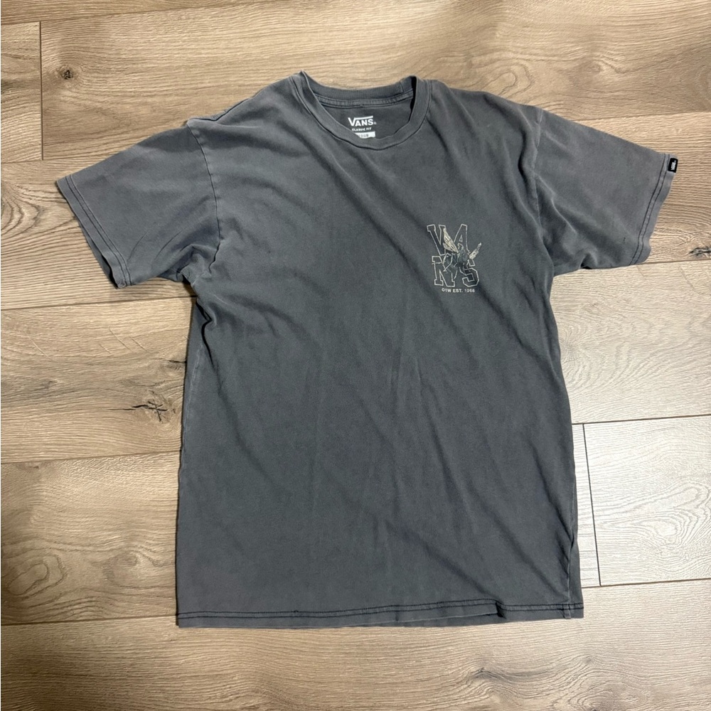 Vans Gray Short Sleeve Tee Classic Crew Neck